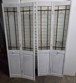 Re-purposed Closet Doors as Room Dividers