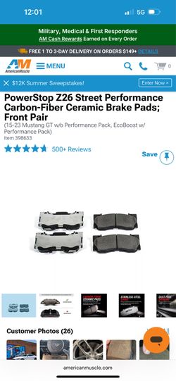 Carbon-Fiber Ceramic Brake Pads
