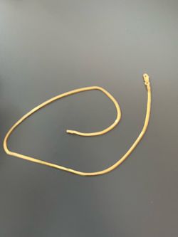 16 inch 18 karat gold snake chain