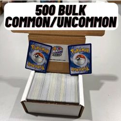 500 Bulk Lot Pokémon cards. Commons/Uncommons