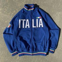 Vintage 2000s Blue Italia zip up jacket
