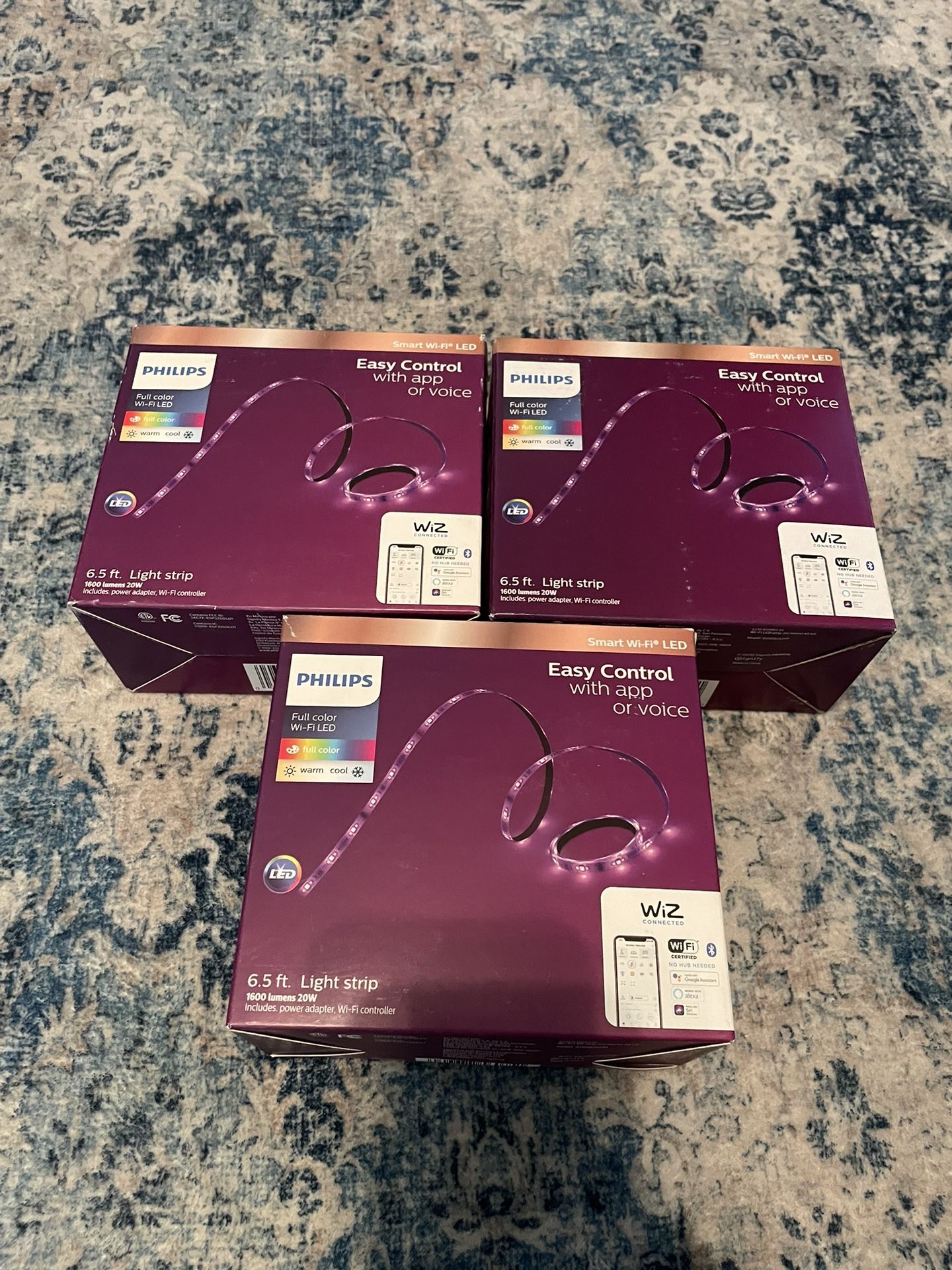 (3) Philips 6.5 Ft Light Strips