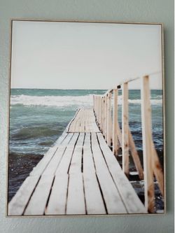 Framed Boardwalk Canvas Print 24x30