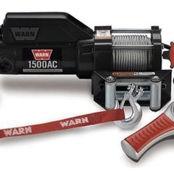 WARN 1500AC 120V Electric Utility Winch - 1,500 lbs. Capacity