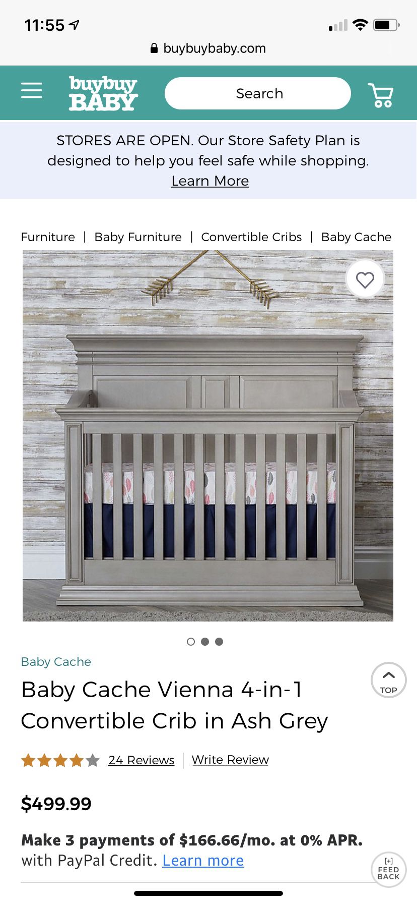 Baby Cache 4-in-1 crib