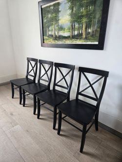 Dining chairs, solid wood