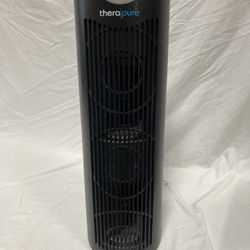 TheraPure Tower Fan Air Purifier Compact Floor Fan Quiet Cooling