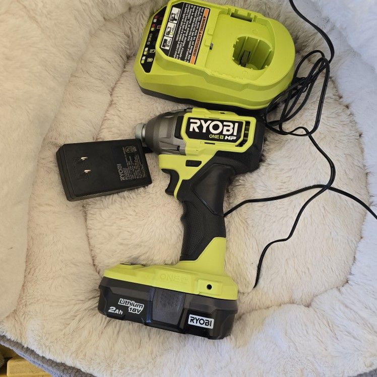 ryobi ONE+ HP 18V Brushless Cordless 1/4 in. 4-Mode Impact Driver Kit