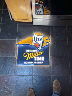 Miller Lite North Carolina Lighted Beer Sign