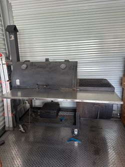 Gator Pit of Texas BBQ Smoker / Grill – Made in USA (2448 single door with custom add ons)