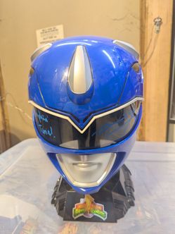 David Yost Billy signed blue Mighty Morphin Power Rangers Full Size Helmet SWAU