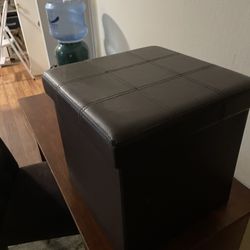 Faux Leather Storage Box