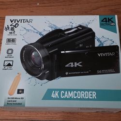 Vivitar 4K Camcorder with 64GB