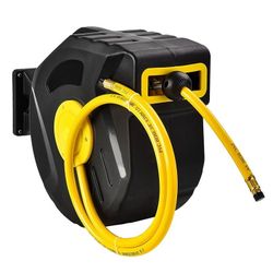 NEW - NEW - Air Compressor Hose Reel Auto Rewind Garage Tool 60FT