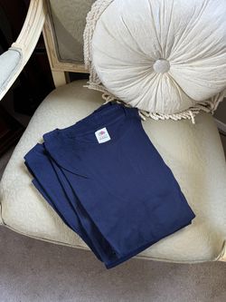 5 Navy Blue Cotton T-shirts: Men S