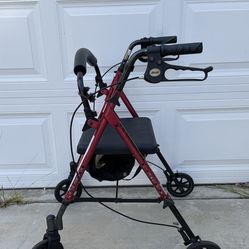 DRIVE WALKER with brake handles and seat adjustable height FIRM PRICE no delivery 