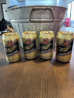Vintage Miller Gold Beer Can 