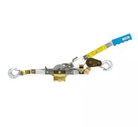 Maasdam Pow'R Pull 4,000 lb. 2-Ton Capacity 6 ft. Max Lift 30:1 Leverage Winch Puller Come Along Tool with 6 ft. of Cable Included=Q3-88