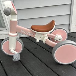 LOL-FUN 4 in 1 Toddler Balance Bike for 1-4 Years Old Boys Girls 