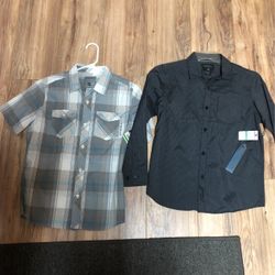 Boys Collar Shirts Sz Large (14-16)