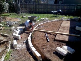 Patios flowerbeds flagstone and more
