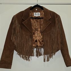 Vintage Scully Genuine Leather Fringed Jacket