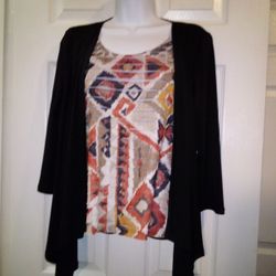 Alfred Dunner Cardigan Size Petite Small 