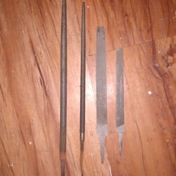 Barely Used Antique Files, 2 Round,2 Flats: Bastard,Amswiss, N Johnson