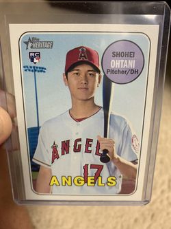 2018 Topps Heritage Color Swap Shohei Ohtani ROOKIE RC for