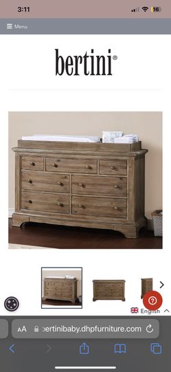 Bertini Crib Dresser Set Nursery Furniture for Sale in Riverside