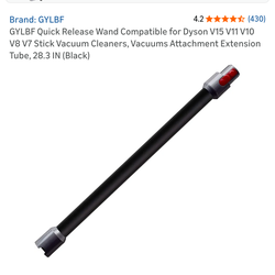 Dyson quick release wand