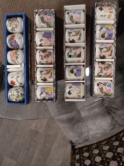 Hand Painted Sake cups or shot glasses