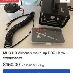 Air-brush and HD mud make up included great price 350 for machine and makeup
