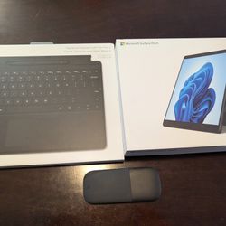 Microsoft Surface Pro 8 tablet with accessories