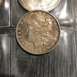 MS Silver Morgan, dollar 1896 Collector Coins