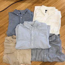 5 x Banana Republic Oxford Shirts Size M