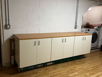 8.5 ft Long Storage Cabinet with Shelving