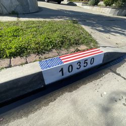 American flag Curb Address