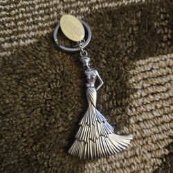 Bridal Bride Design Silver Metal Key Chain - Wedding Shower Party Favors