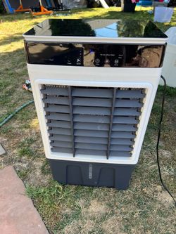 VCJ 1800CFM Swamp Cooler, 5.3 Gal 3-in-1 Portable Evaporative Air Cooler 120° Oscillation, 3 Speeds, 12H Timer, 4 Ice Packs, Air Cooling