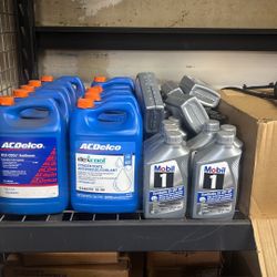 AC Delco Coolant , oil , Trans Fluid 
