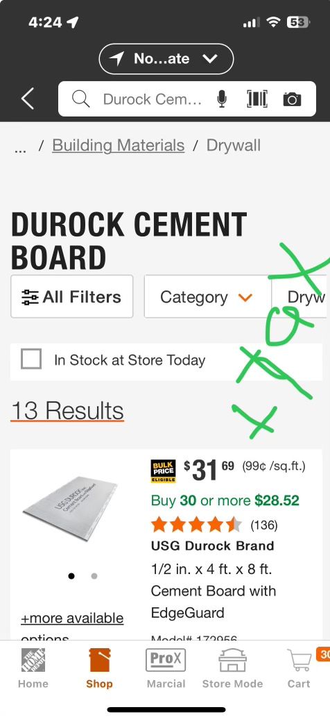 Durock Cement Board