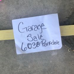 GARAGE SALE