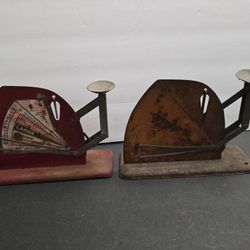 Vintage Metal Egg Weight Scale - Primitive- set of 2 Collectibles