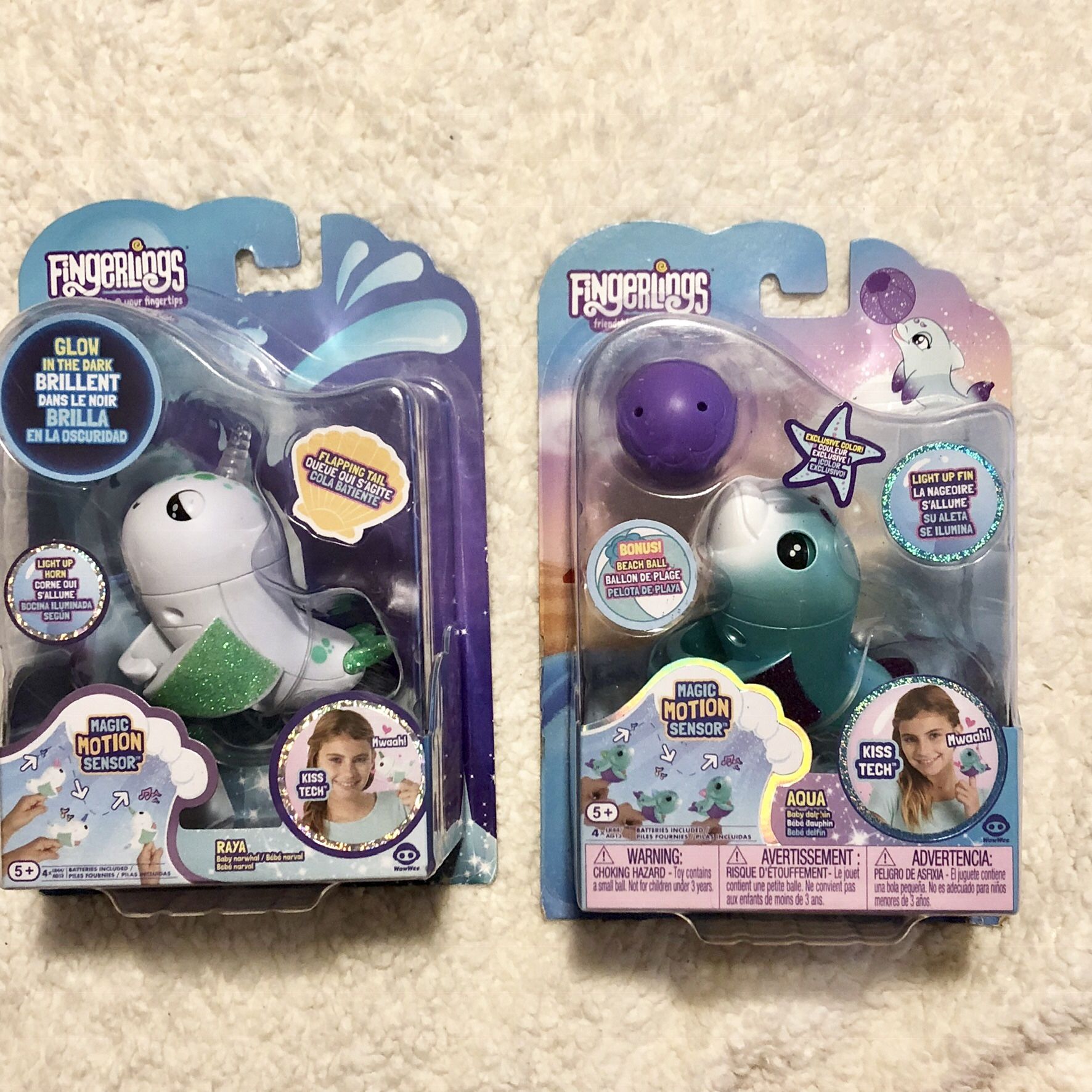 Set of new fingerlings