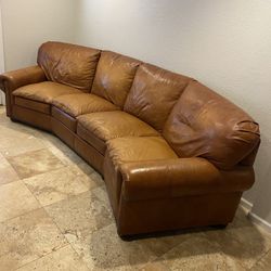 Huge Real Leather Couch
