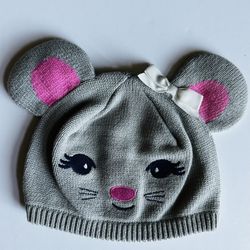 Gymboree Line Miss Mouse Sweater Hat Sz 2T-3T New