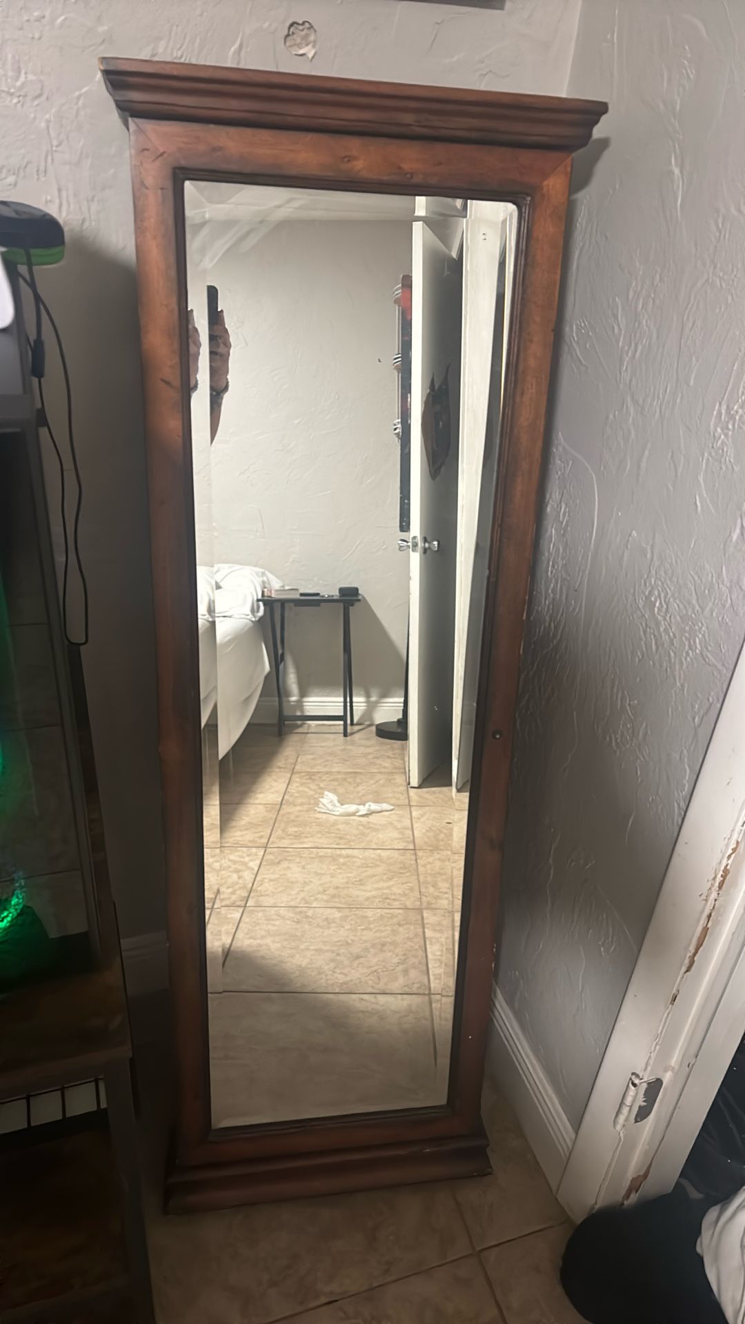 Selling Mirror Wooden With Inside Storage
