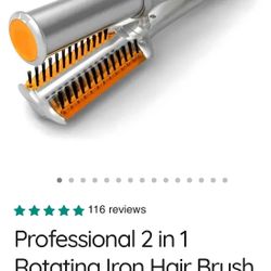 Rotating Iron Hair Brush 