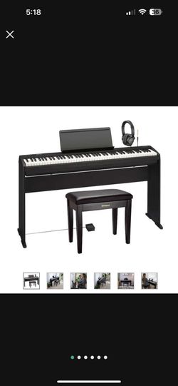 Roland FRP-2-ACR Digital Piano Bundle Black 
